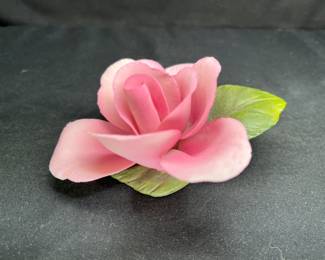 Napoleon Capodimonte Porcelain Pink Rose