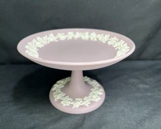 Lilac Wedgwood Jasperware Footed Tazza Cake Stand
