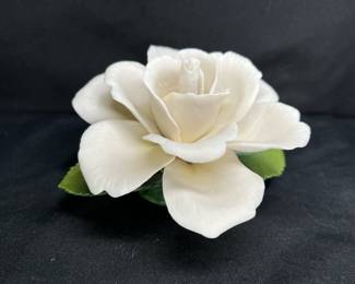 Napoleon Capodimonte Porcelain Ivory Rose