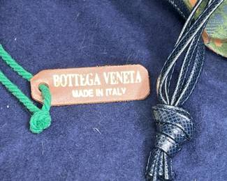 Green Suede Bottega Veneta Butterfly Plaid Purse