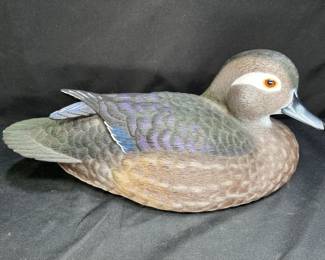 Jules Bouillet Signed Limited Edition Duck Decoy