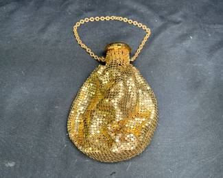 Antique Whiting & David Gold Mesh Expandable Purse
