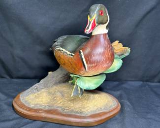 Big Sky Carvers Duck in Foliage Decoy