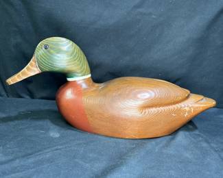 VTG Carved & Painted Mallard Duck Decoy