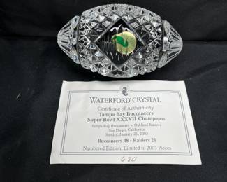 Waterford Crystal NFL Super Bowl XXXVII Champs