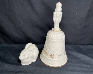 Lenox China Nutcracker Bell & Lenix China Bunny