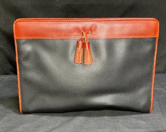 Black Bottega Veneta Marco Polo Clutch