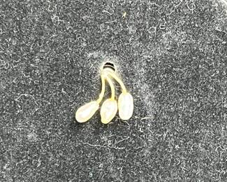 14KT Fresh Water Pearl Necklace & Ear Rings