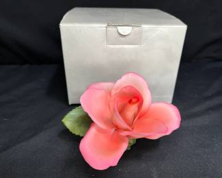 Napoleon Capodimonte Porcelain Coral Rose