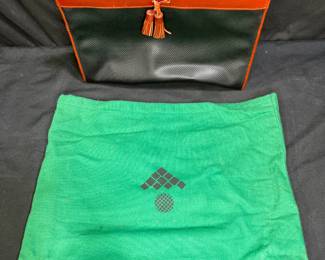 Black Bottega Veneta Marco Polo Clutch with original Bag