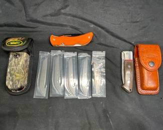  Lone Wolf & Outdoor Edge Knives w/ Sheaths