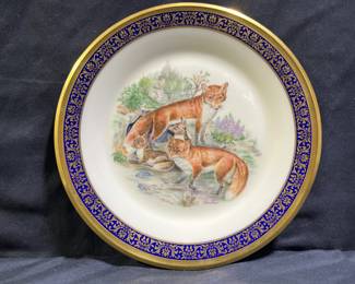 Lenox Woodland Wildlife Red Foxes Plate