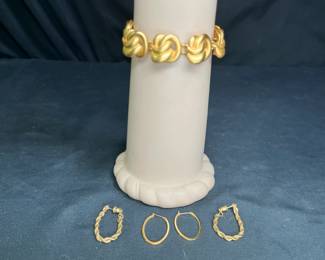VTG AK, Monet, & Napier Earrings & Bracelet