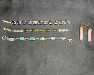 | 3 Vintage Bracelets & 1 Pair of Earrings