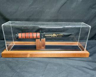 USMC 240TH Birthday Commemorative KaBar w/ Display