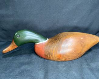 Wooden Mallard Duck Decoy