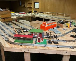 16 BY 20 O  SCALE TRAIN LAYOUT.  