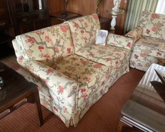 BEAUTIFUL LOVE SEAT AND SOFA.  