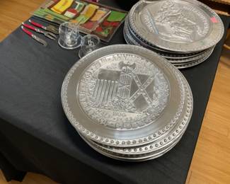 METAL CHARGERS.   IN FORMS OF COINS. VERY UNIQUE 
