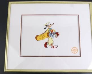 Lot 9125 Disney Framed How to Play Golf Limited edition Serigraph Cel
