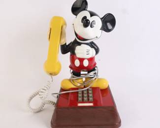 Lot 8125 Vintage Mickey Mouse Touch Tone Phone
