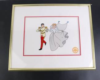 Lot 9133 Disney Framed Cinderella Limited Edition Serigraph Cel