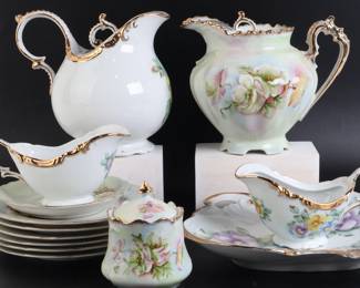Lot 7643 Lot of 16 Vintage Hand Painted Porcelain  Lefton China Serving Pieces