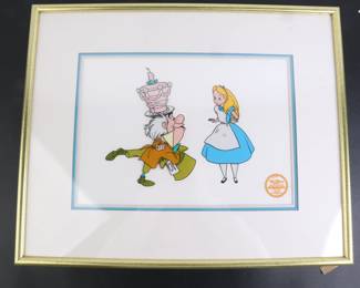 Lot 9130 Disney Framed Alice in Wonderland Limited Edition Serigraphy Cel