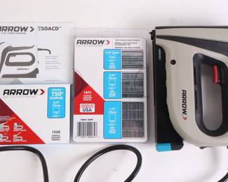 Lot 9111 Arrow Electric Stapler and Staples