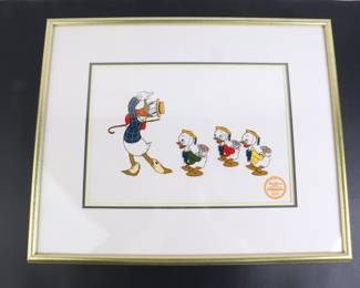 Lot 9131 Disney Framed Mr Duck Steps Out Limited Edition Serigraph Cel