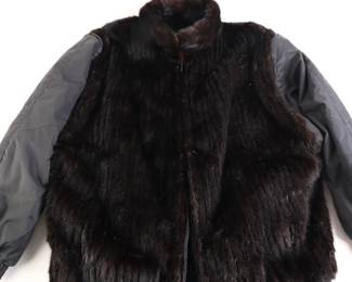 Lot 9129 Reversible Black Fur Coat