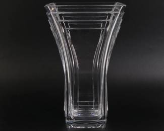Lot 8117 Mikasa Crystal Glass  City Lights Vase  10 Flared