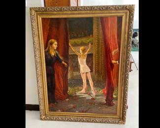 Lot 6602 Ballet Art  Darcey Bussells Final Bow at Covent Garden  Painting