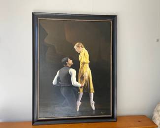 Lot 6599 Pillar of Fire 2008  Ballet Dancers Gilliam Murphy  Marcelo Gomes  Art Painting