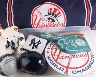 Lot 9149 Lot of NY Yankees Baseball Memorabilia  Souvenirs