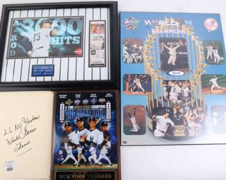 Lot 9155 Lot of 4 NY Yankees Baseball Memorabilia