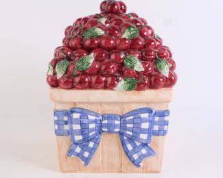 Lot 8144 Peggy Jo Ackley CIC Cherry Cookie Jar