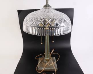 Lot 8128 Waterford Crystal Glass Table Lamp