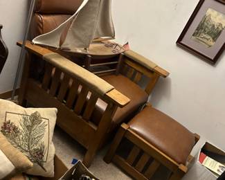 Vintage Stickley-style chair