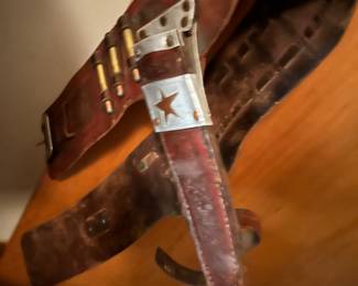 Vintage leather gun holster