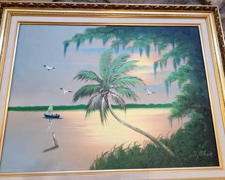 Painting by Al Black--Original Highwaymen Artist