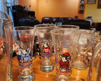 Bud Light Beer Glasses