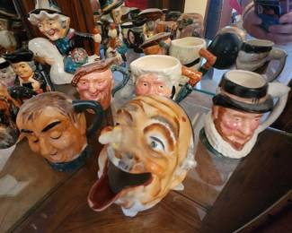 Vintage Ashtray and Toby Mugs