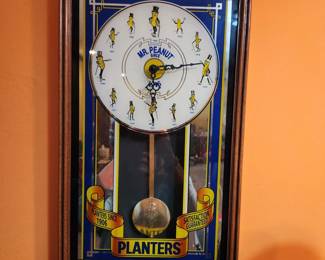 Vintage Planters Mr. Peanut Wall Clock