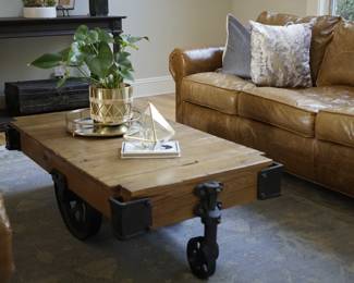 RH cart coffee table
