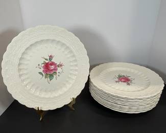 Spode Billingsley Rose Plates