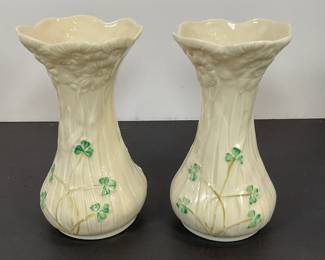 Belleek bud vases