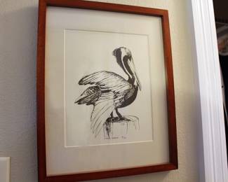 Pelican signed and numbered print