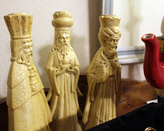 Wise men candle holders