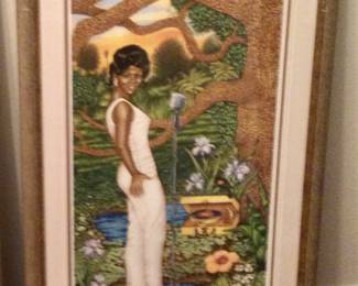 Irma Thomas Jazz fest poster signed and numbered in frame